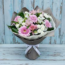 Букет цветов из:  Герберы, Альстромерии и Хризантемы в Беркакит