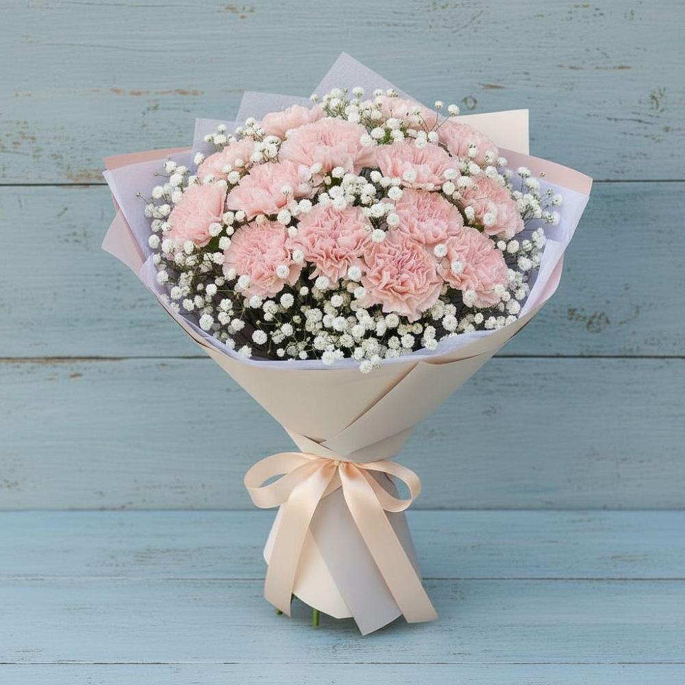 Букет цветов из: Гвоздики в Беркакит