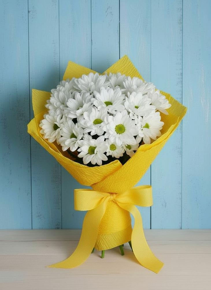 Букет цветов из: Хризантемы в Беркакит