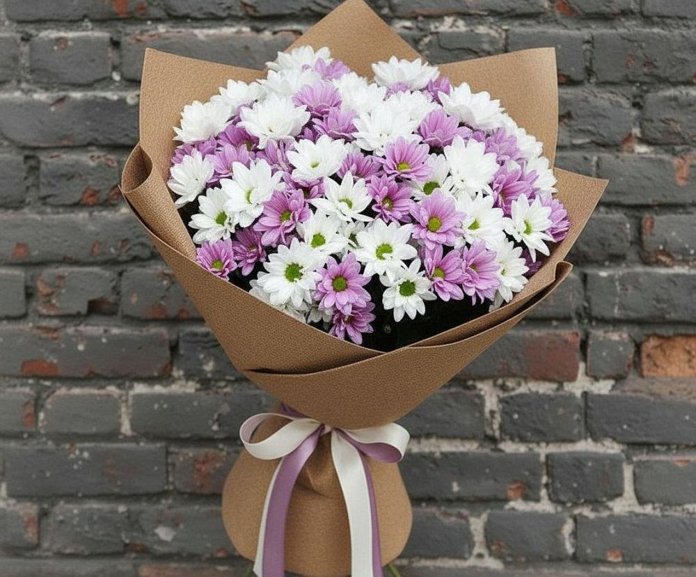 Букет цветов из: Хризантемы в Беркакит