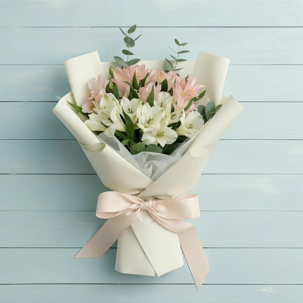 Букет цветов из: Альстромерии в Беркакит