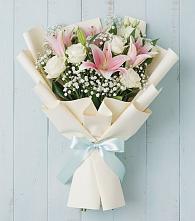 Букет цветов из:  Лилии в Беркакит