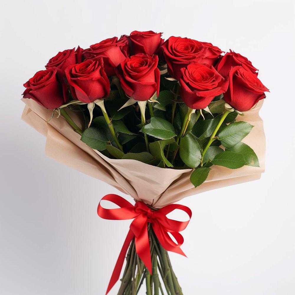 Букет 11 Красных роз Эдлесс Лав в Беркакит