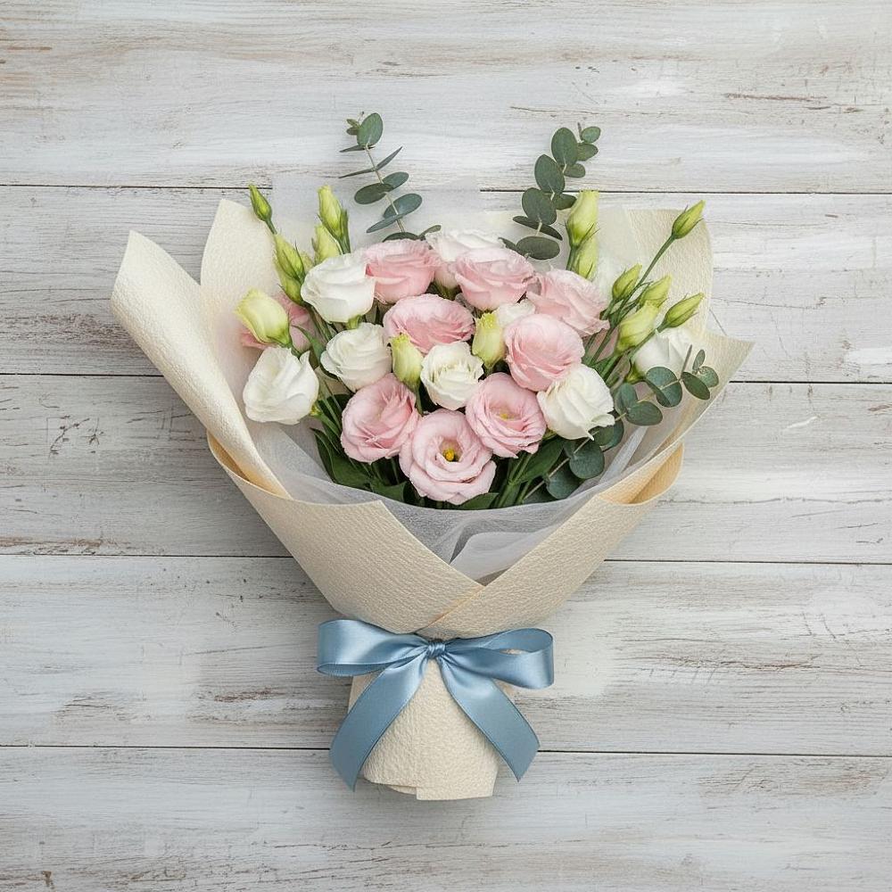 Букет цветов из: Лизиантусы в Беркакит